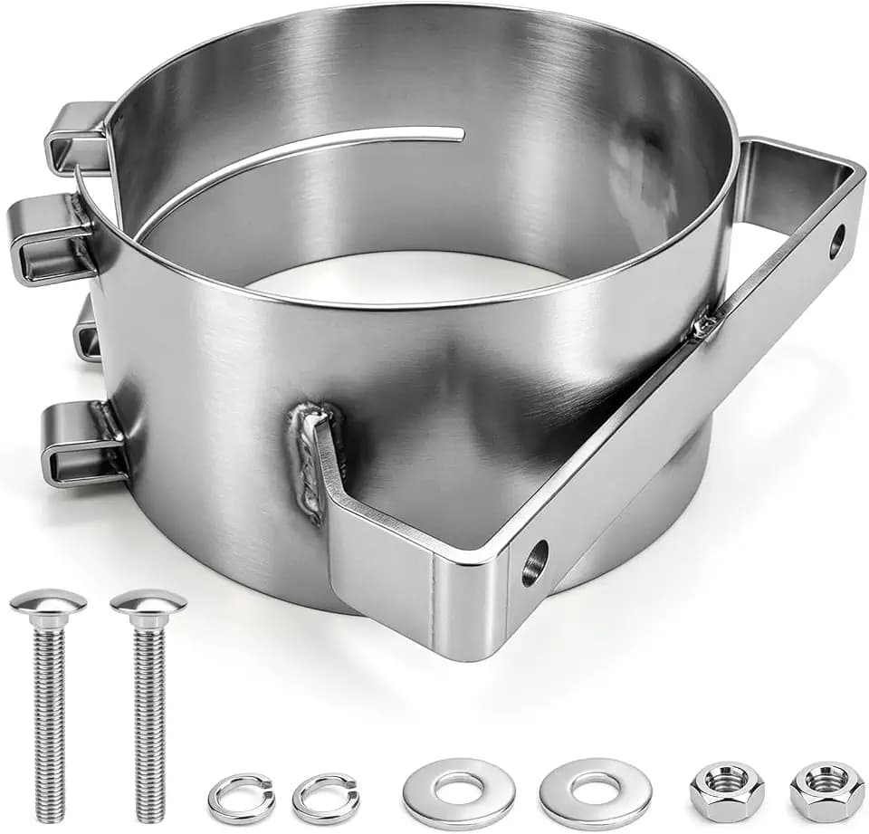 JERBOR 7"Exhaust Clamp Wide Band Fit for Peterbilt for Freightliner