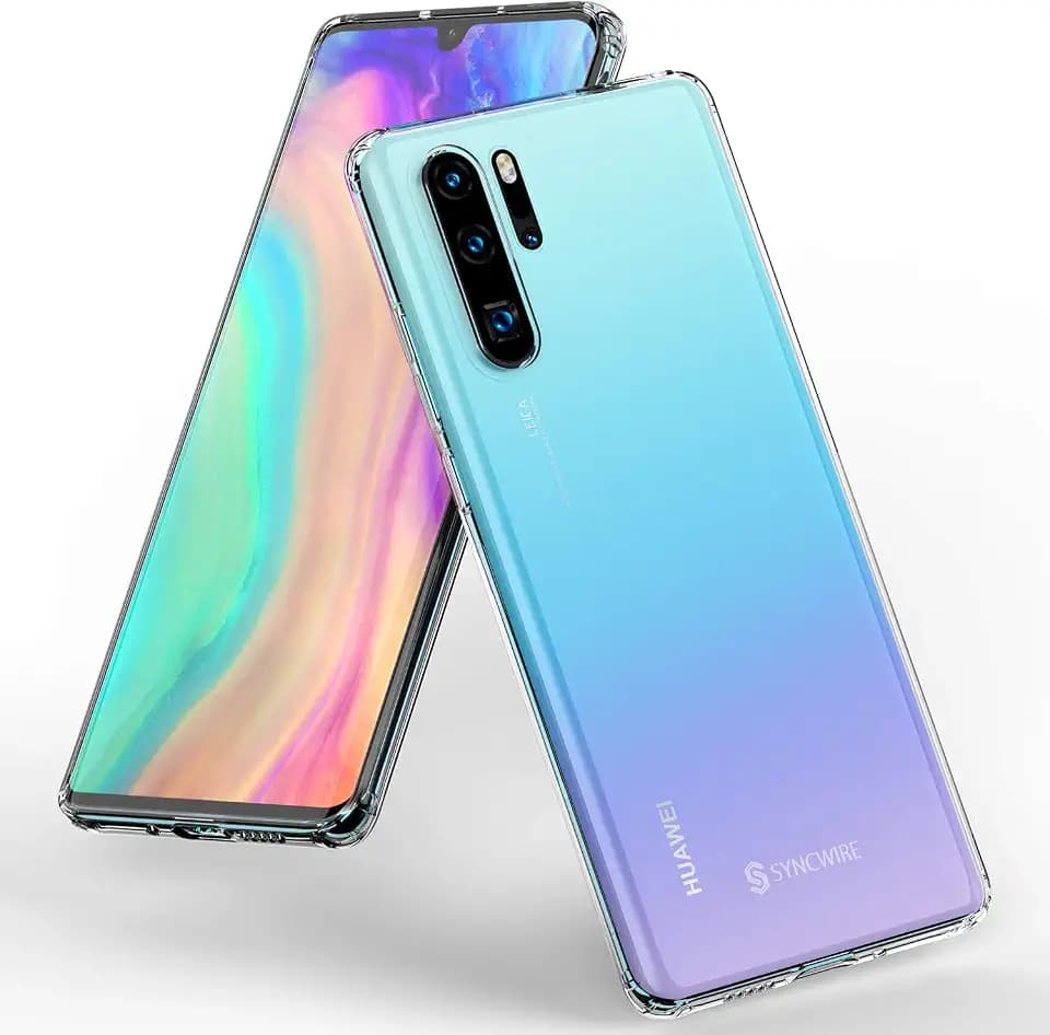 Syncwire Hülle Kompatibel mit Huawei P30 Pro, P30 Pro Anti-Gelb Handyhülle Case, Schutzhülle mit Air Cushion Safeguard Fallschutz-Technologie für das Huawei P30 Pro, Transparent