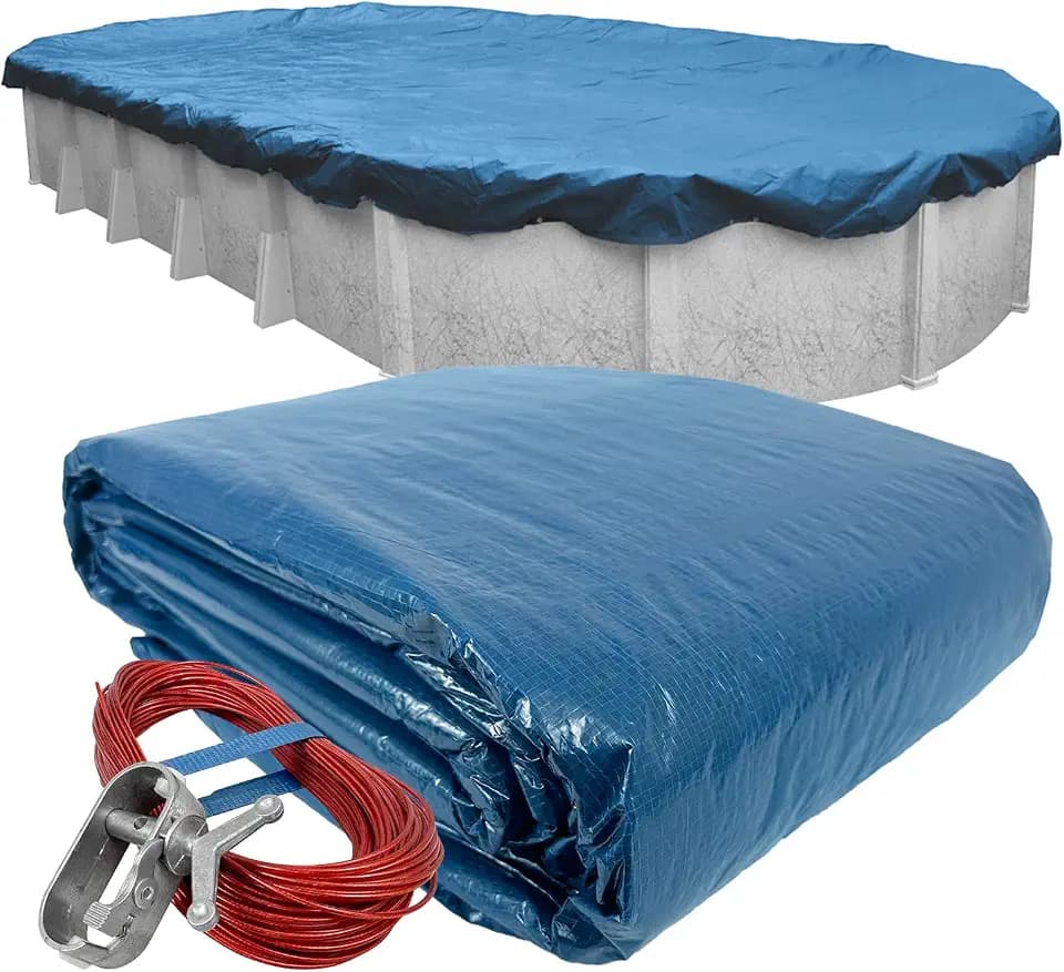 Pool Mate 21 x 41 ft Classic Dura-Guard Winter Oval Above Ground Pool Cover