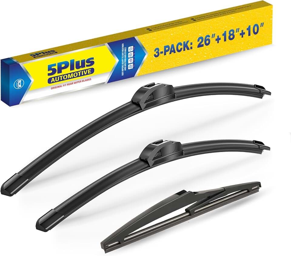 5 PLUS Custom-Fit Wipers fits Toyota Highlander 2020-2026 Windshield Wipers