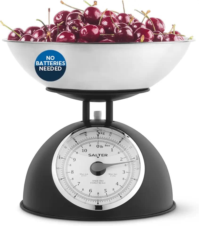 Salter Timeless Mechanische Küchenwaage 5 kg, ohne Batterie