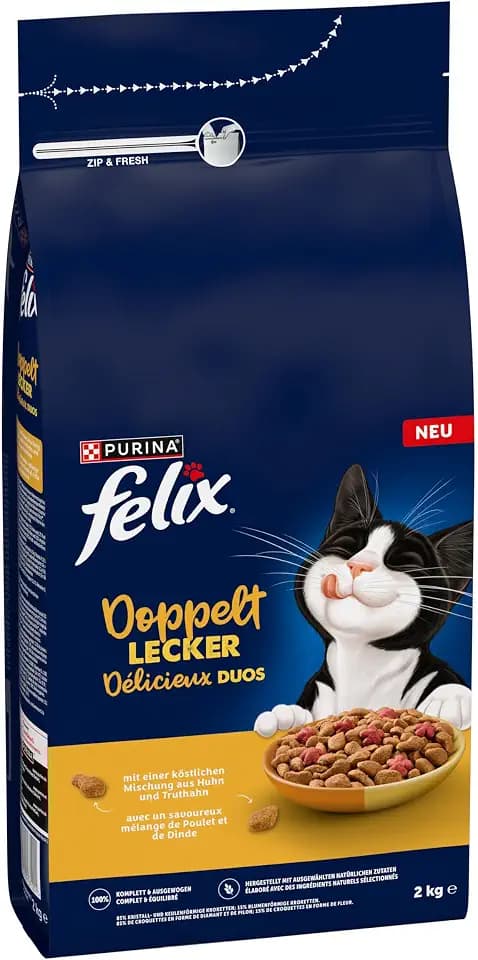 FELIX Doppelt Lecker mit Huhn, Truthahn und reich an Rote Bete, 5 x 800g