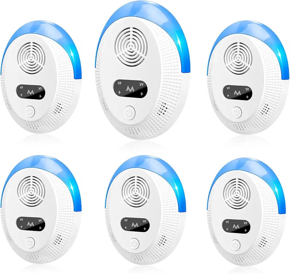 2026 Upgraded Mouse Repellent, Ultrasonic Pest Repeller, Home Indoor Pest Repellent for Insect, Roach, Spider, Ant, Bug, Rodent, Mouse, Bugs, Mosquito, Mice, 6 Packs