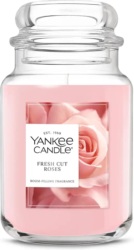 Yankee Candle Fresh Cut Roses Scented Candle, 22oz Large Jar