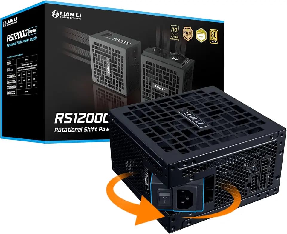 Lian Li RS1200G 1200W ATX Power Supply w/USB Fan Hub - Black (RS1200G.BH)