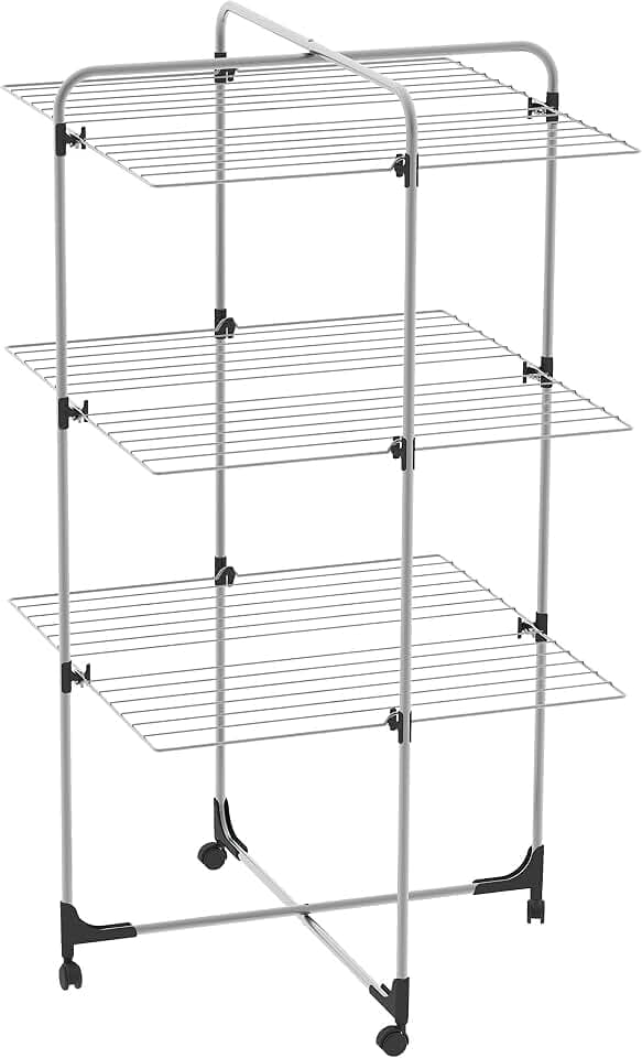 H&H Pengo ST194/31 Turm ICARO 30 Wäscheständer, weiß, 69 x 4 x 119 cm