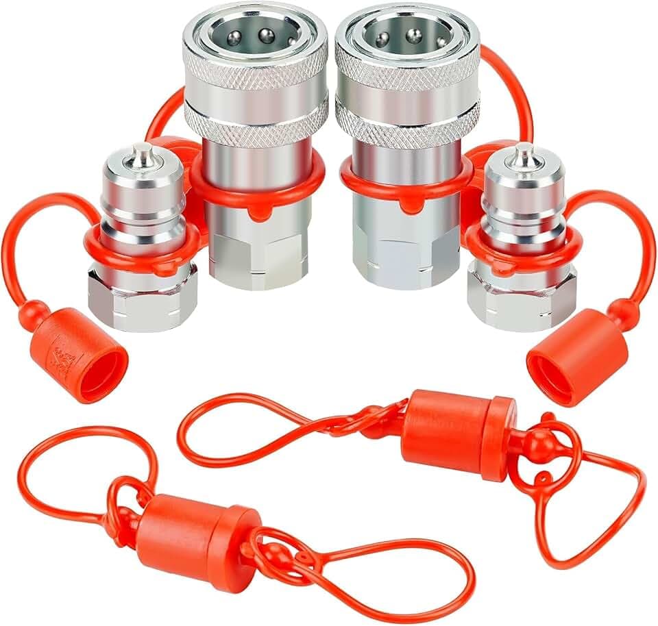 3/8'' Ag Pioneer Hydraulic Quick Connect Coupler Fittings with Dust Cap