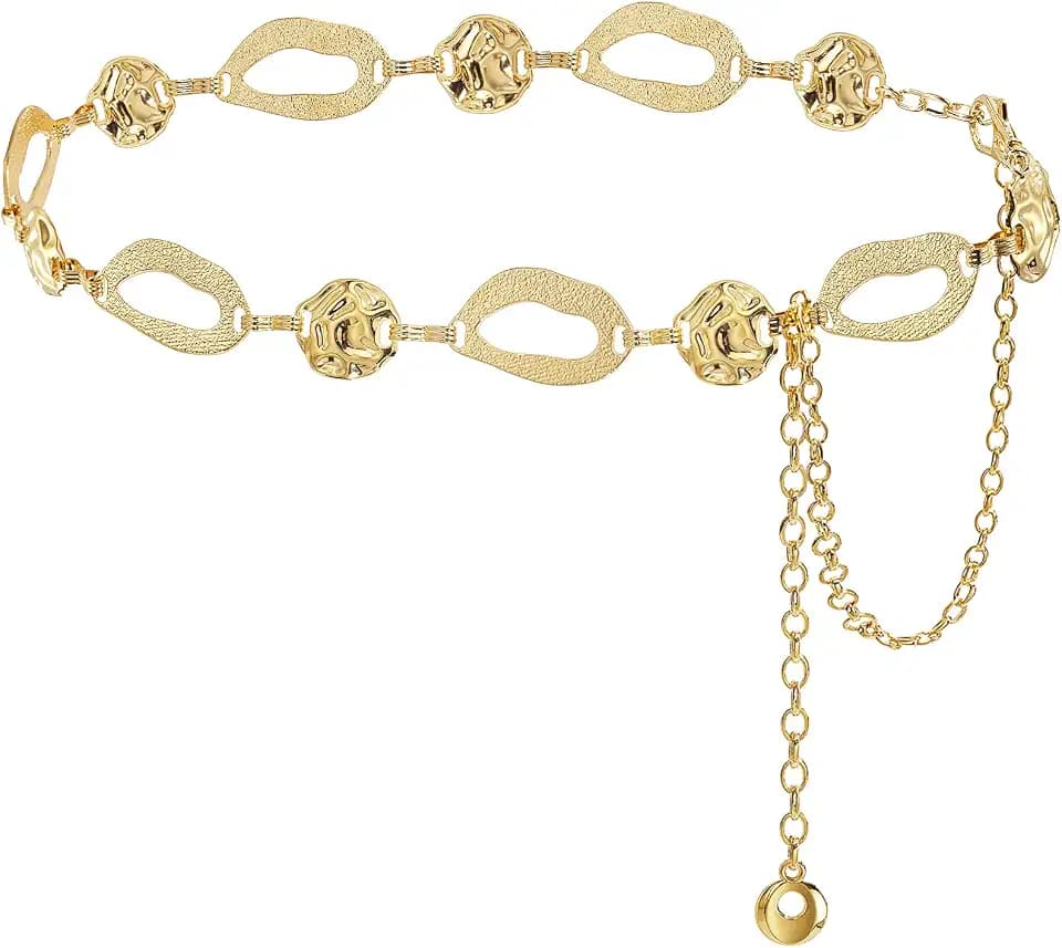Suyi Chain Belt for Women Chunky Waist Chain for Ladies Dresses