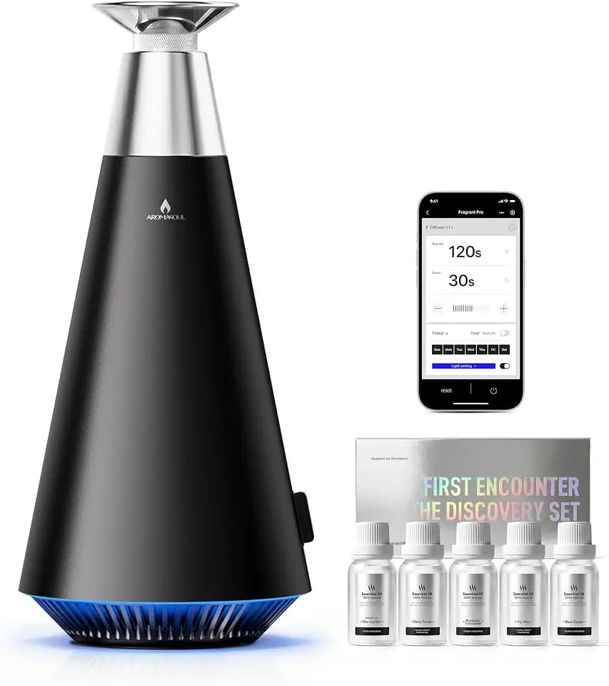 AROMASOUL Alloy Edition Scent Machine, Hotel‑Grade Waterless Diffuser