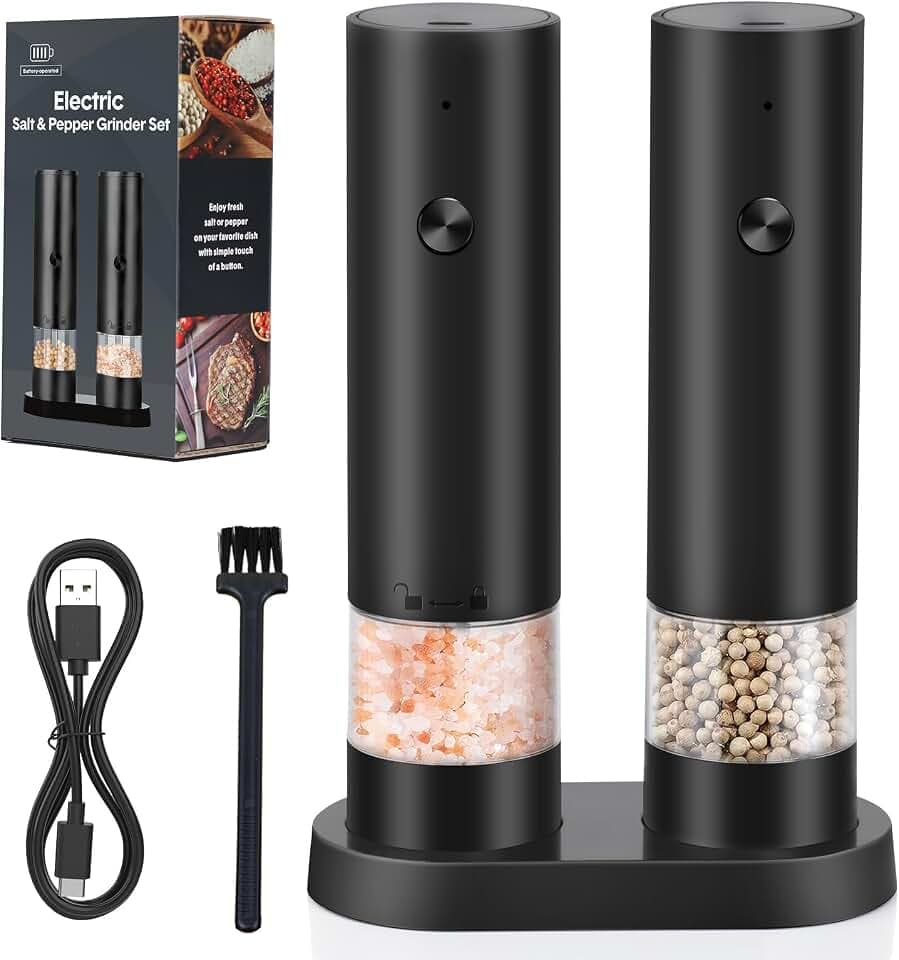 Salz und Pfeffermühlen Elektrisch, USB elektrische Pfeffermühle