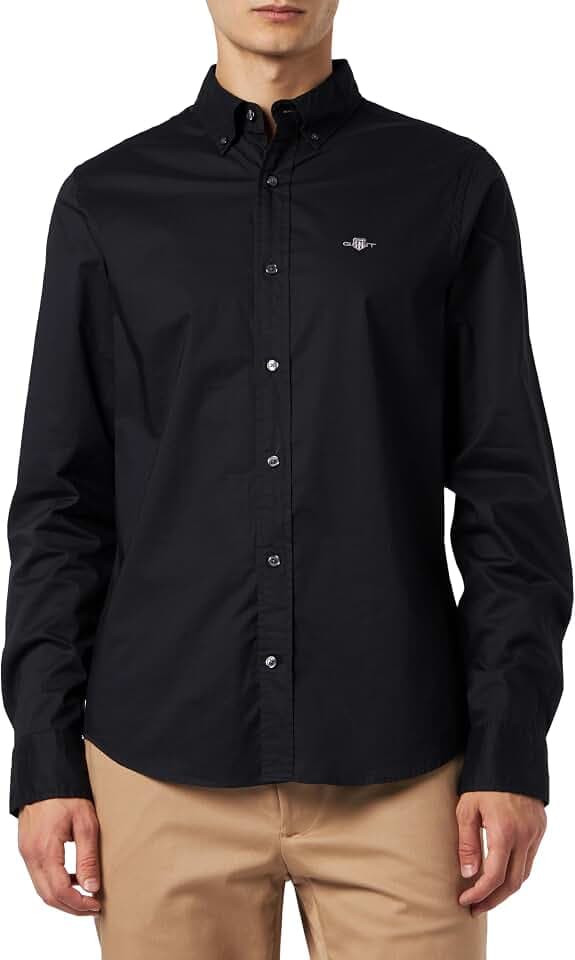 Gant Herren Slim Poplin Shirt Hemd SCHMALE Passform (1er Pack)