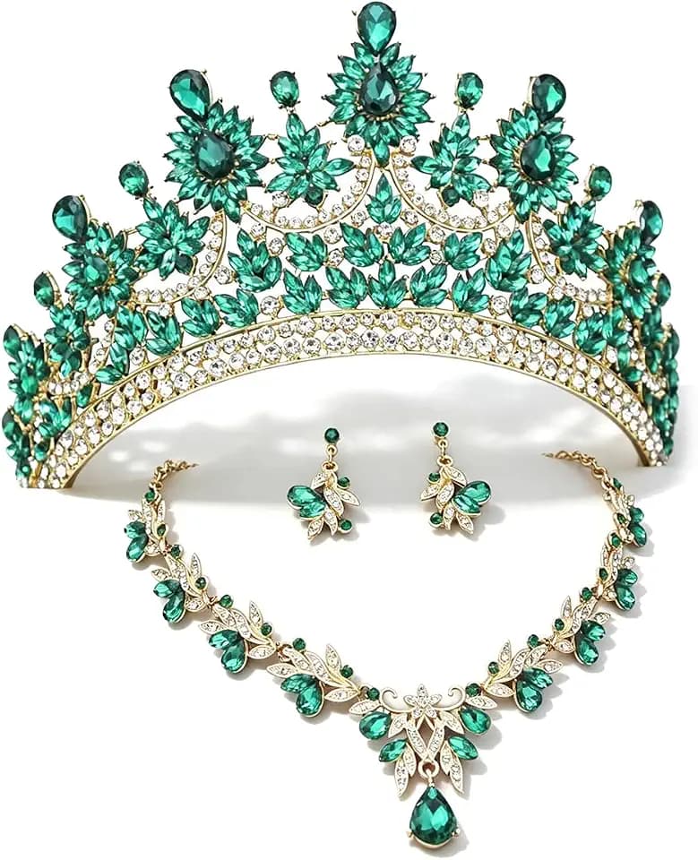 Large Crowns and Tiaras Jewelry Sets for Women Wedding