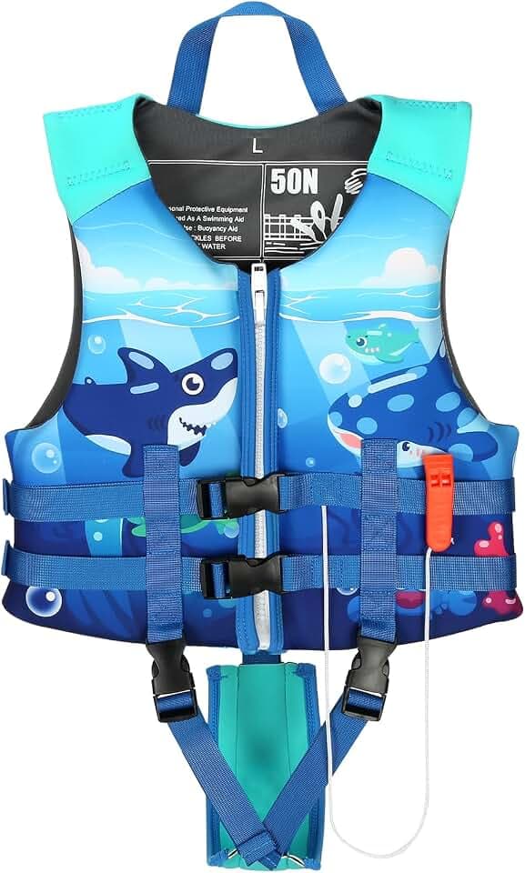 Toddler Swim Vest, Kids Swimming Floaties Jacket for 20-30-40-50 lbs