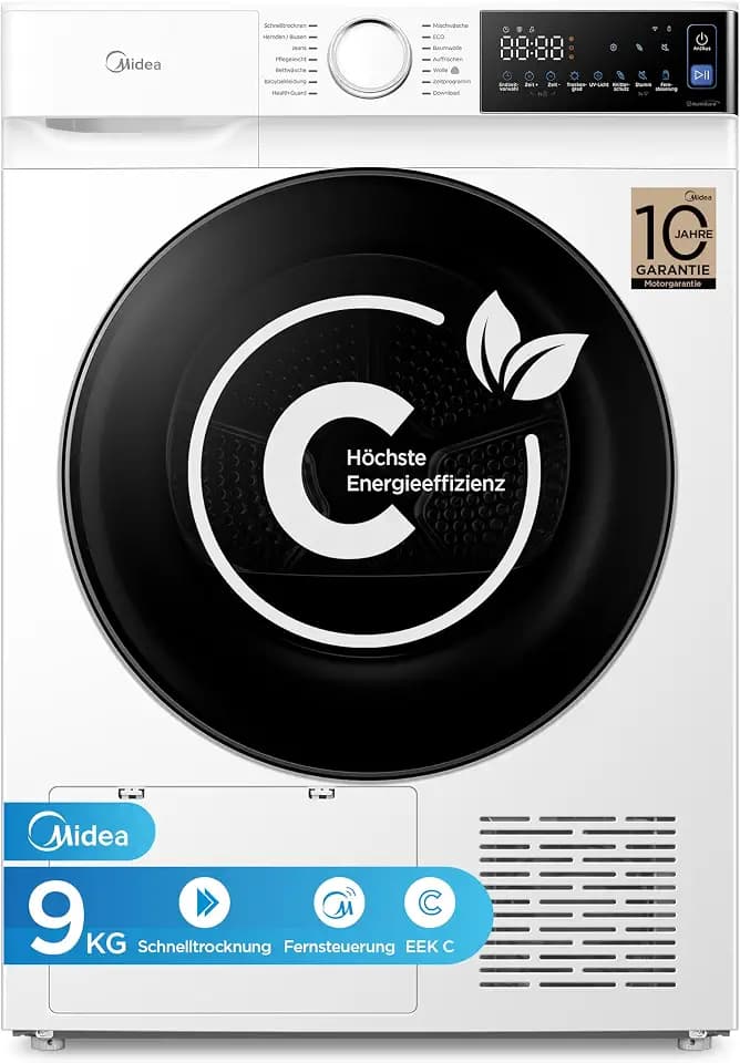 Midea Serie V5 Wärmepumpentrockner 9kg Energieklasse C SmartDry MDV5EH90WBC