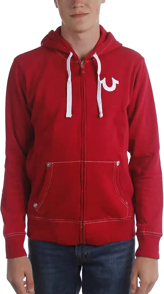 True Religion Herren Buddha Logo Zip Hoodie2 Kapuzenpullover