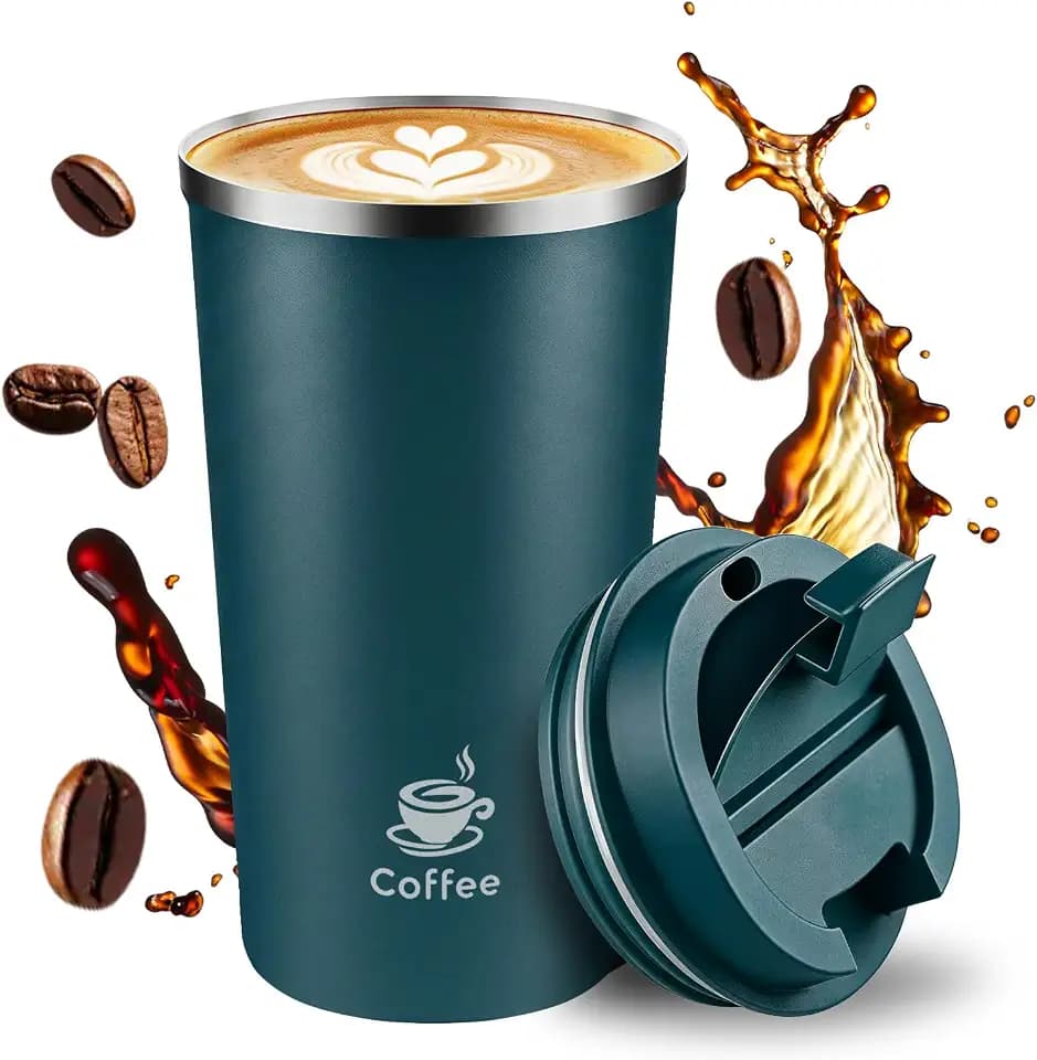 17oz Travel Coffee Mug ,Leakproof Vacuum Coffee Cup Insulated Tumbler