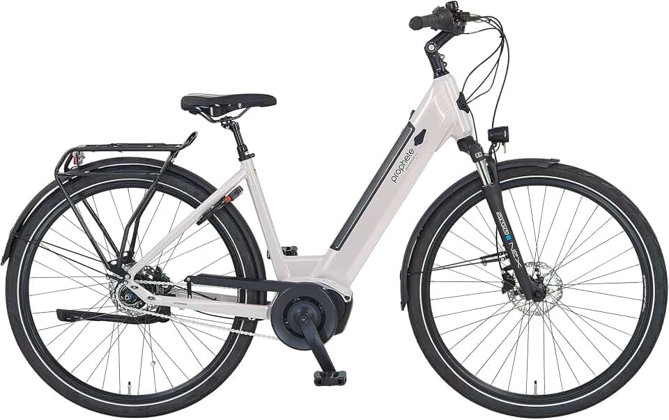 Prophete Geniesser 3.3 E‑Citybike 28" – Wave‑Rahmen 48 cm, Enovation Mittelmotor 250 W / 70 Nm, integrierter 360 Wh Akku, Nexus 7‑Gang, hydraulische Scheibenbremsen, 110 km Reichweite