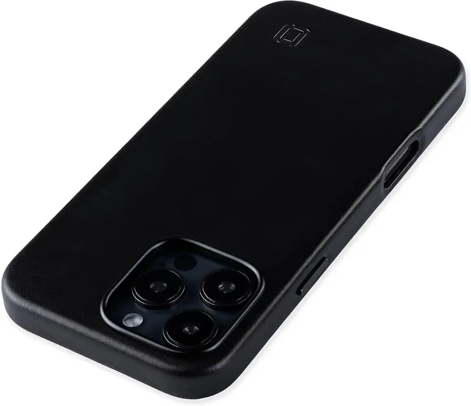 Dockem Leather Case for iPhone 16 Pro Max, Compatible with MagSafe (Black)