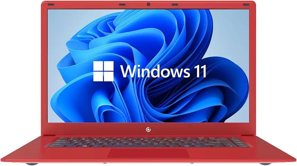 15.6" Full HD Intel 4GB RAM 64GB SSD Laptop with Windows 11 - Red