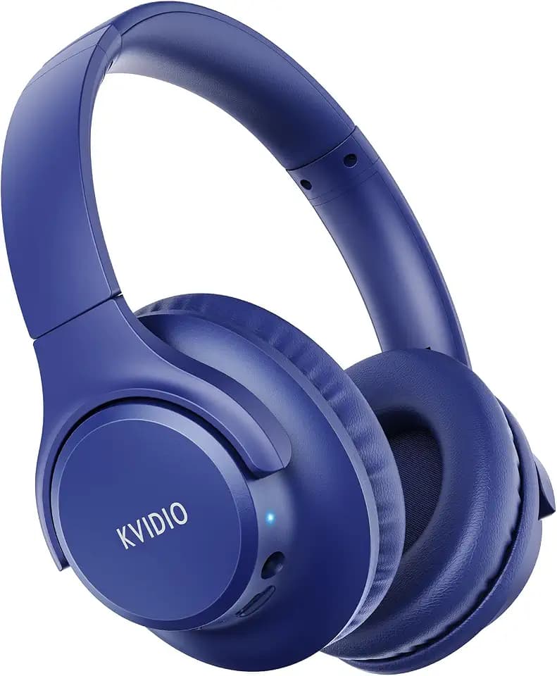 KVIDIO Bluetooth Headphones Wireless Over Ear Headsets 65H Playtime