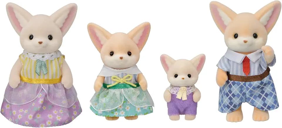 Calico Critters - Fennec Fox Family - Collectible Dollhouse Figures