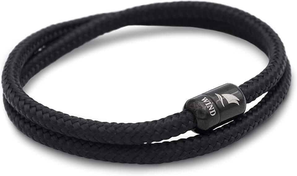 Wind Passion - Men’s Bracelet, Durable Rope Wristband for Men, Versatile Pulseras Para Hombres - Waterproof, Magnetic Clasp, Ideal for Outdoor & Fashion