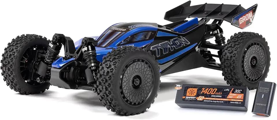 ARRMA Typhon GROM 4X4 223S BLX Brushless RC Buggy, RTR, Blue
