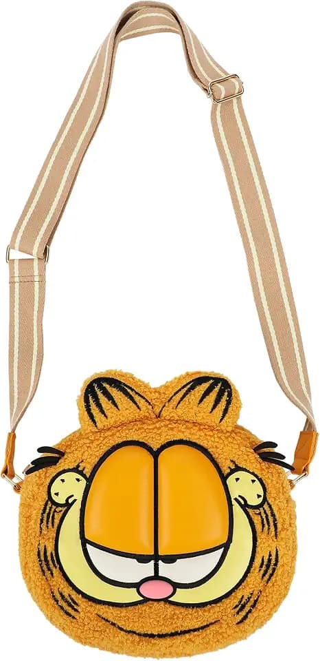 Bioworld Garfield 3D Character Plush Women's Crossbody Bag