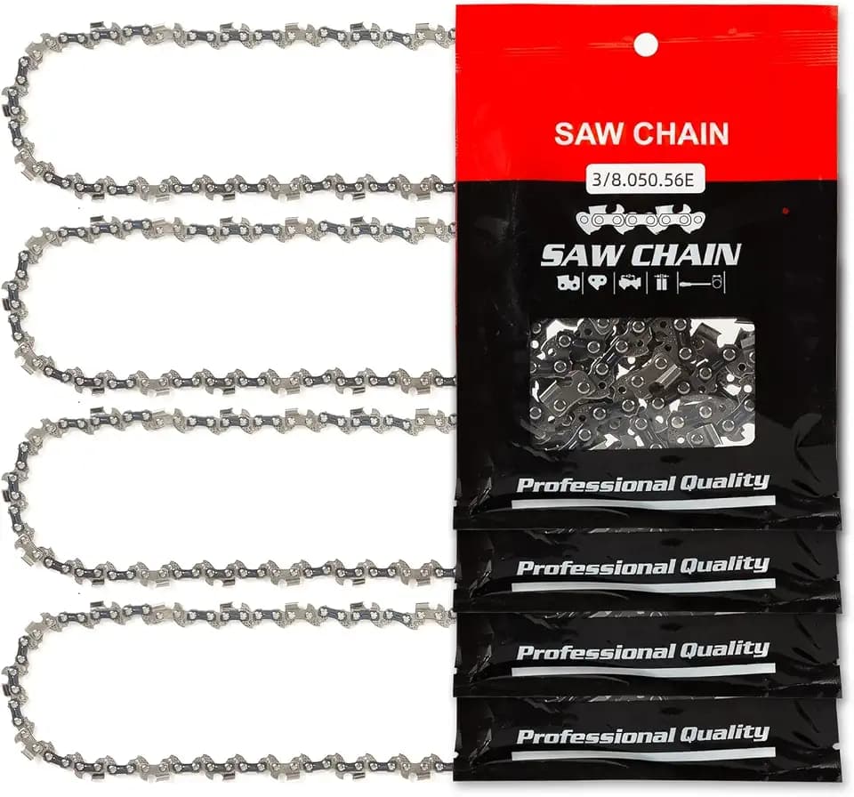 RAINHOL 16"Chainsaw Chain 3/8" LP .050" Gauge 56 Links 4 Pack