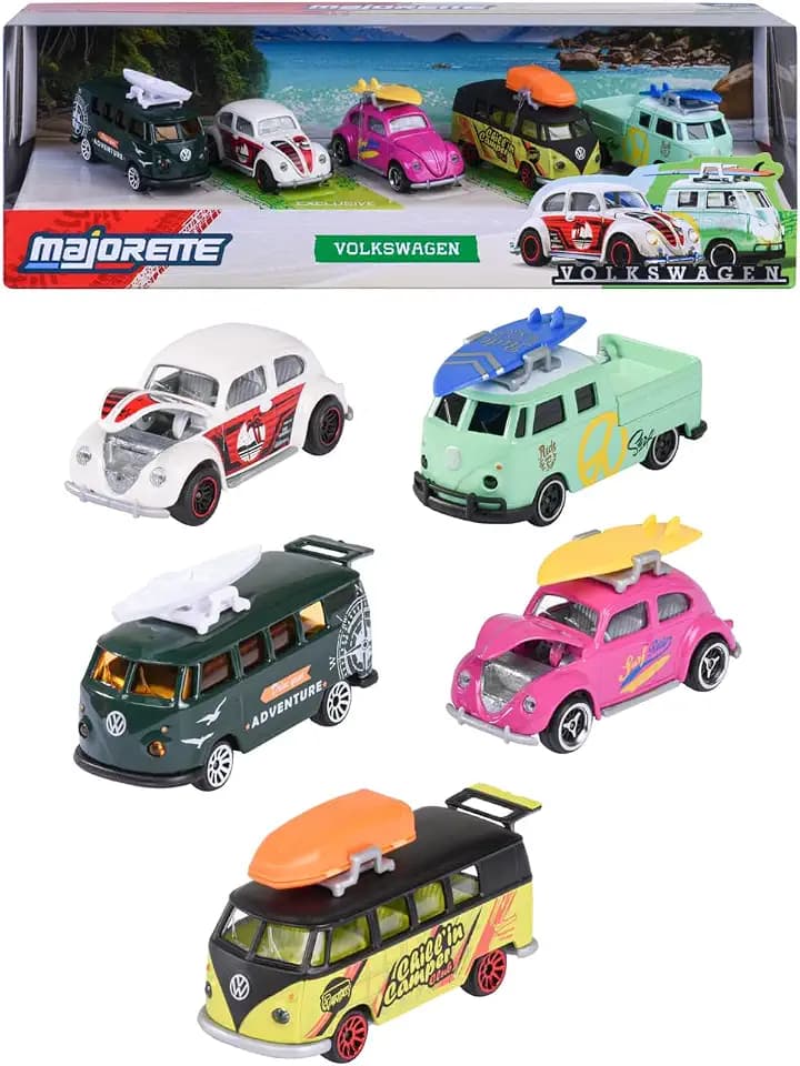 Majorette Volkswagen 5 Spielzeugautos Giftpack