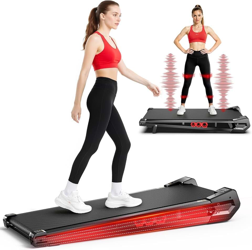FUNRAY Vibration Walking Pad - 3 in 1 Under Desk Vibration Plate Treadmill