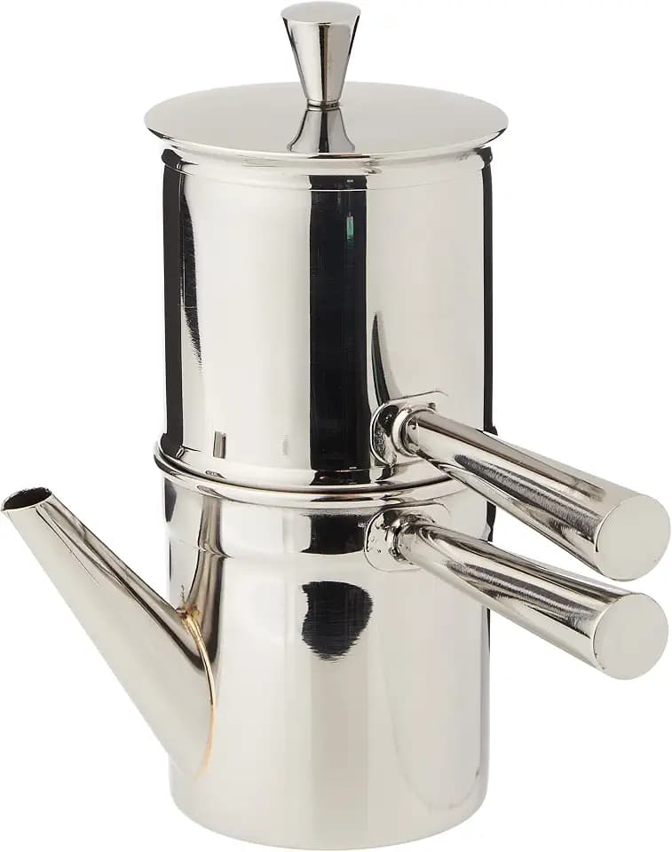 Ilsa Napoletana Kaffeemaschine, Edelstahl, Silber, für 1-2 Tassen