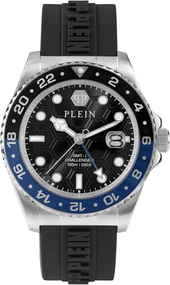 Philipp Plein Armbanduhr für Herren, Analog, Quarz, GMT-I Challenger, 44mm, PWYBA0123