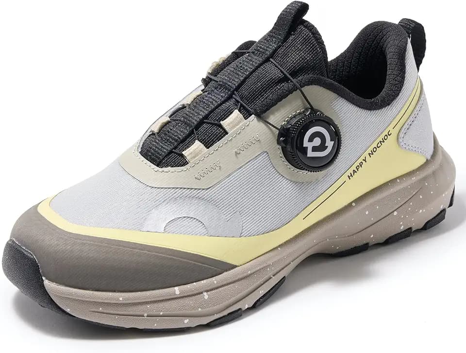 HAPPY NOCNOC All‑MAX Kids Shoes, Boys Girls 3‑Layer Durable Breathable Mesh Running Sneakers, High‑Rebound Cushion Athletic Casual Shoes for Sports & School