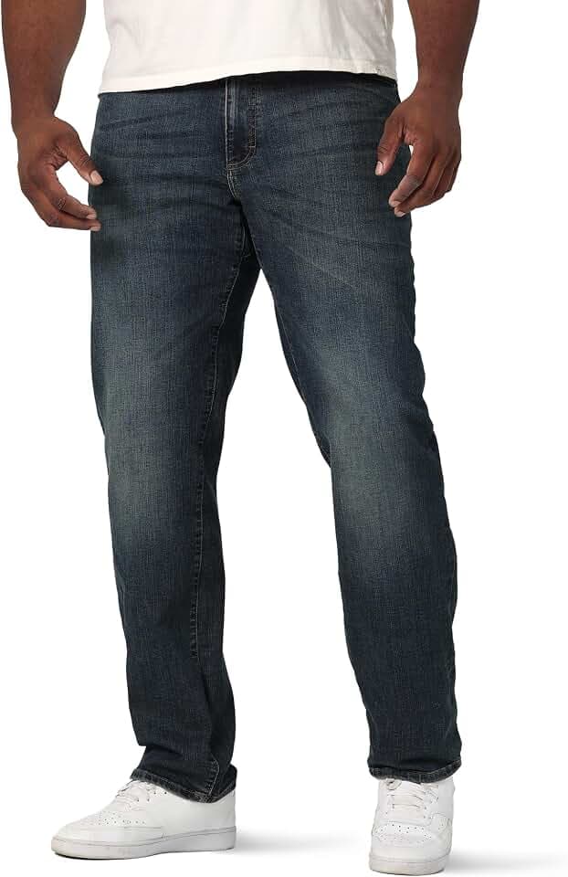 Lee, Big and Tall, Extreme Motion Relaxed Straight Jeans für Herren