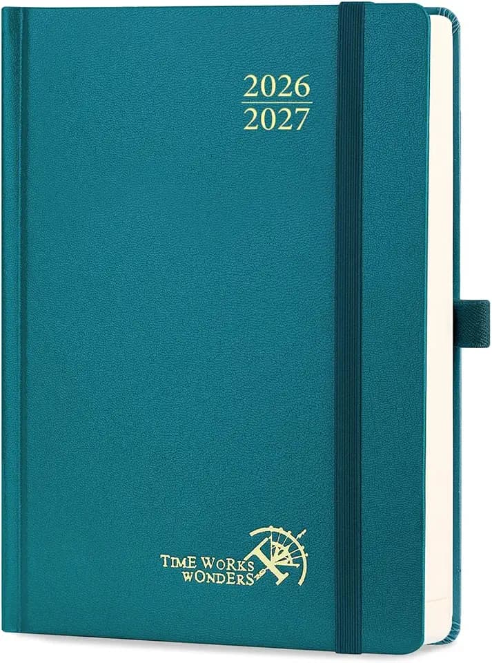 POPRUN Tagesplaner 2026 2027 Hardcover ca.A5(14 x 20,9cm) Aug.2026-Jul.2027