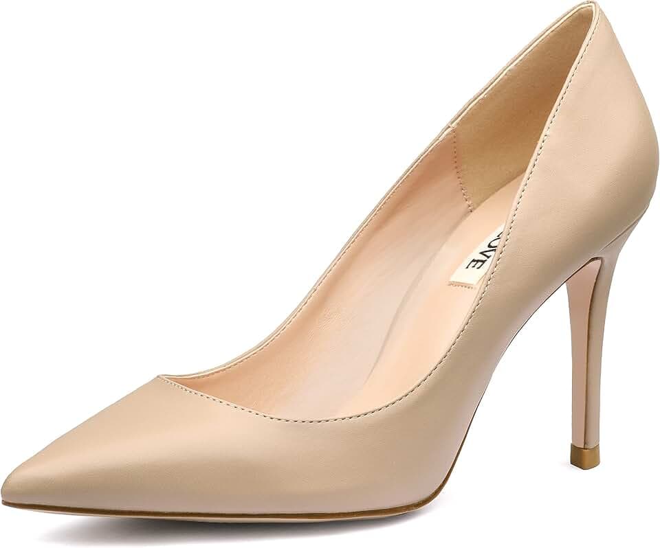 JOY IN LOVE Women's Pumps 3.5" Pointed Toe High Heels