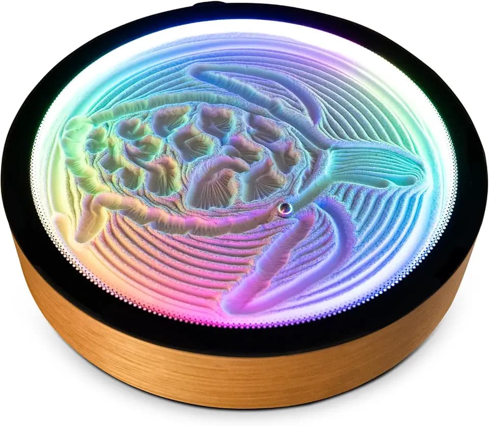 Oasis Mini Sand Art Table, Kinetic Motion Machine, 9 Inch (Mini), Bamboo