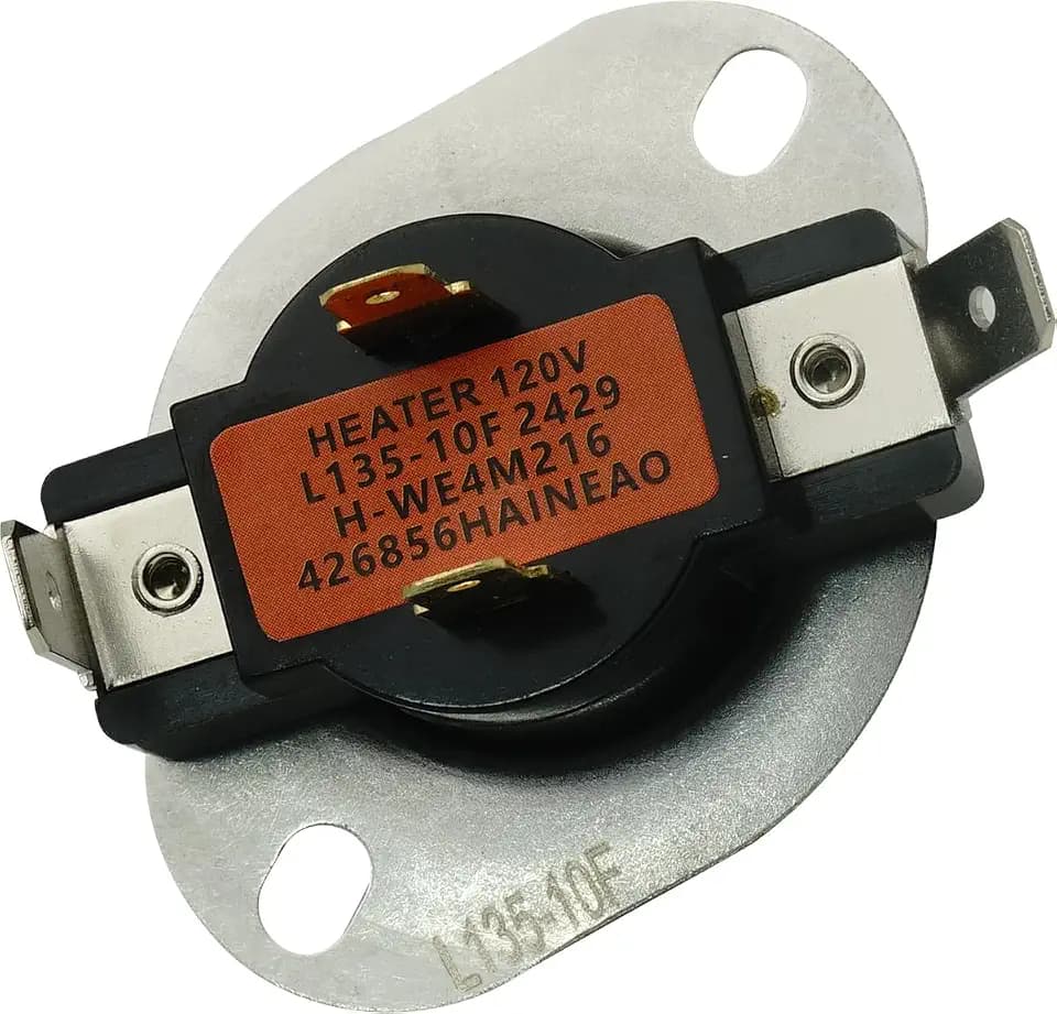WE4M216 Dryer Cycling Thermostat L135-10F Compatible with GE Hotpoint Replacements 276485 AP2042618 WE04M0056 WE04M0216 WE04M216 WE4M317 WE4M56