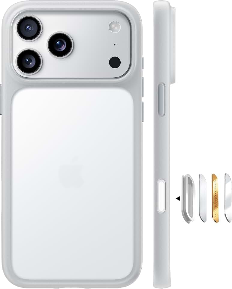 TORRAS Guardian für iPhone 17 Pro Max Hülle TOP Militärschutz, Silbergrau