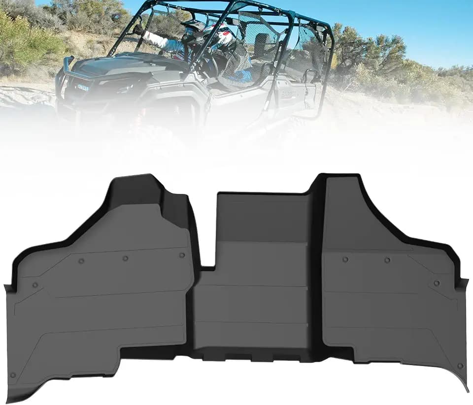 A & UTV PRO Front Floor Mats for Pioneer 1000, All Weather Protection TPE Front Row Floor Slush Liner for 2016-2025 Honda Pioneer 1000 3P 5P 6P Mats Accessories Replace 0SP63-HL4-101, 0SP63-HL4-102