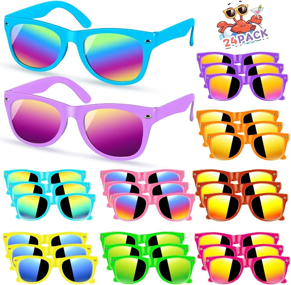 Kids sunglasses bulk,Kids Sunglasses Party Favor with UV400 Protection for Kids, Boys and Girls Age 3-8