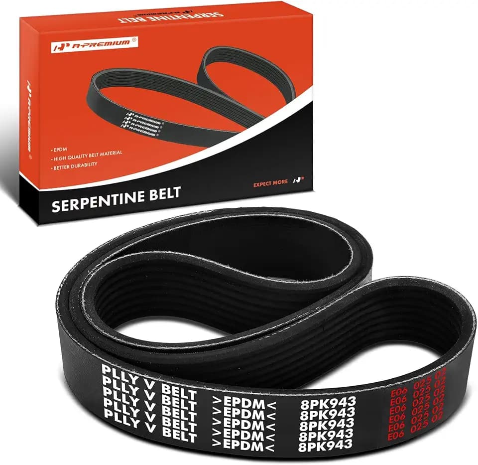 A-Premium Serpentine Belt 8-Rib 37.13 In Compatible with BMW