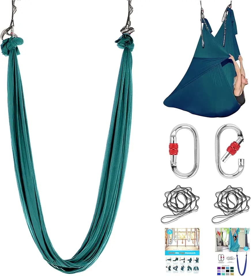 5.5 Yards Aerial silks swing outside yoga hammock,Aerial silk start set