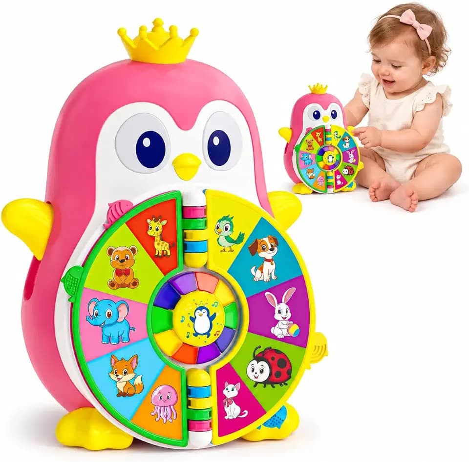 Musical Penguin Toys for 1 Year Old Girls,Birthday Gifts for One Year Girl