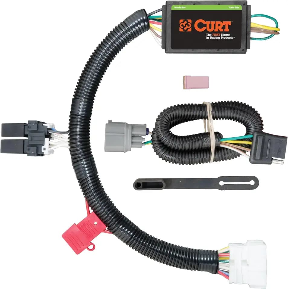 CURT 56170 Vehicle-Side Custom 4-Pin Trailer Wiring Harness, Select Honda Pilot