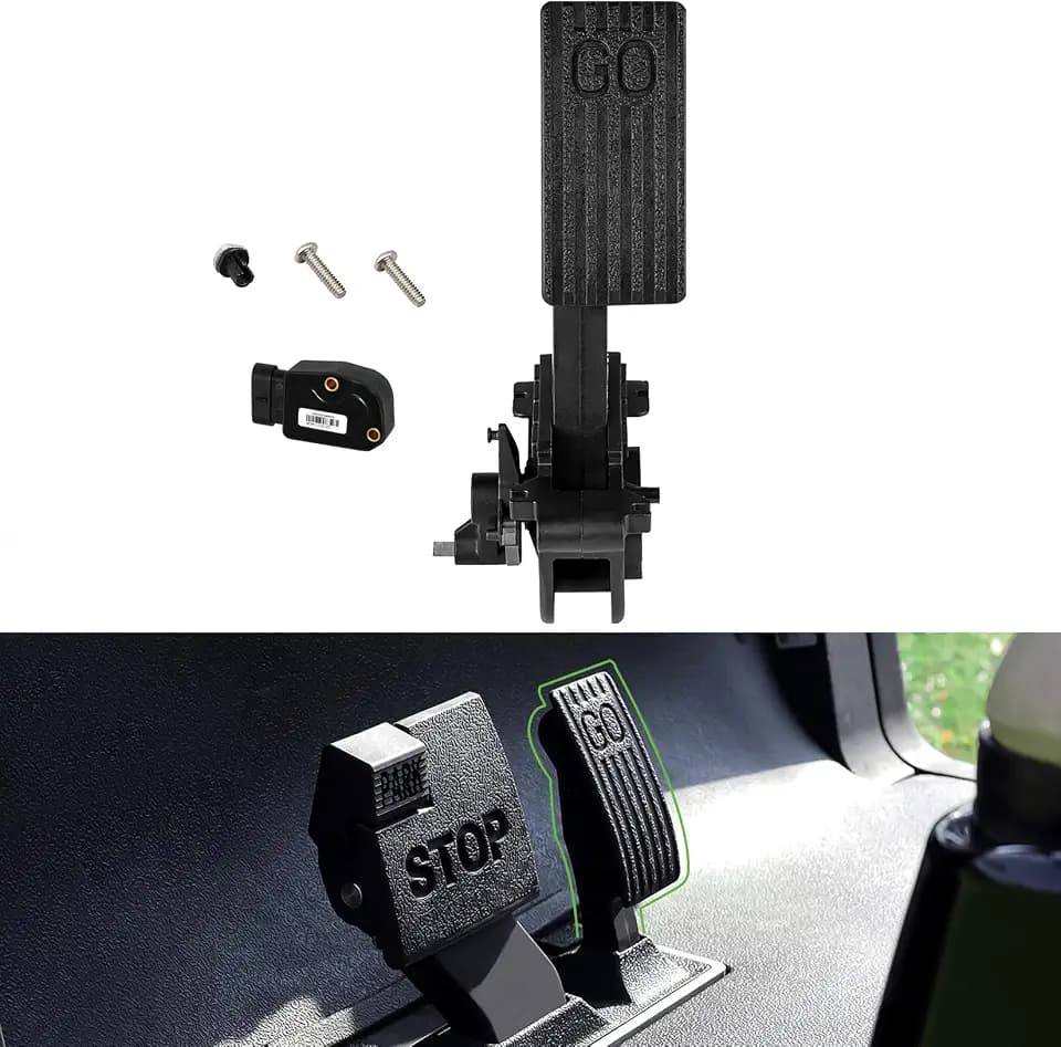 DRIVE UP Golf Cart Accelerator Pedal Assembly with Throttle Sensor Kit for Club Car 2010-Up Precedent/Tempo/Onward Gas Models, 2nd Gen Accelerator Pedal Assembly Replaces OEM #102595502