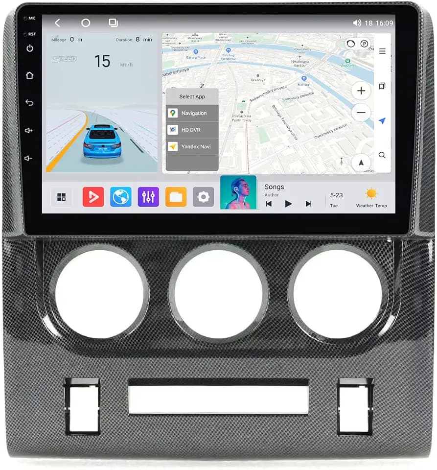 MekedeTech 9'' Android Radio for Dodge Challenger 2008-2014,Black