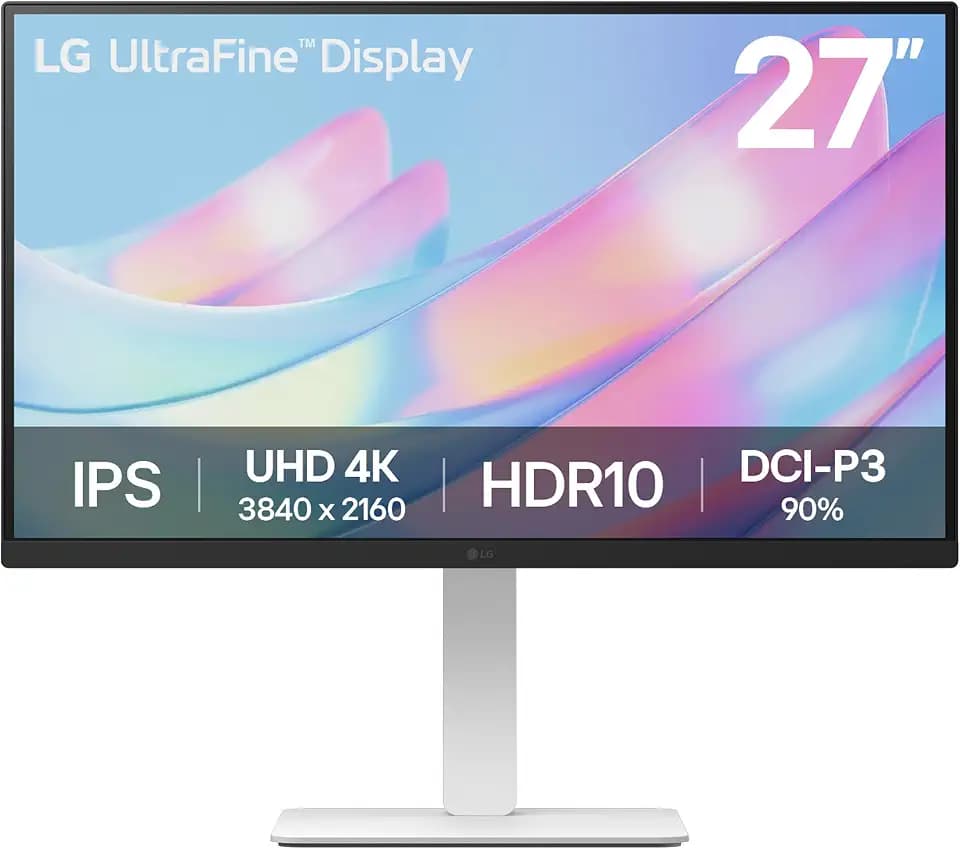LG 27US550-W 27-inch Ultrafine IPS 4K UHD HDR10 Computer Monitor, White