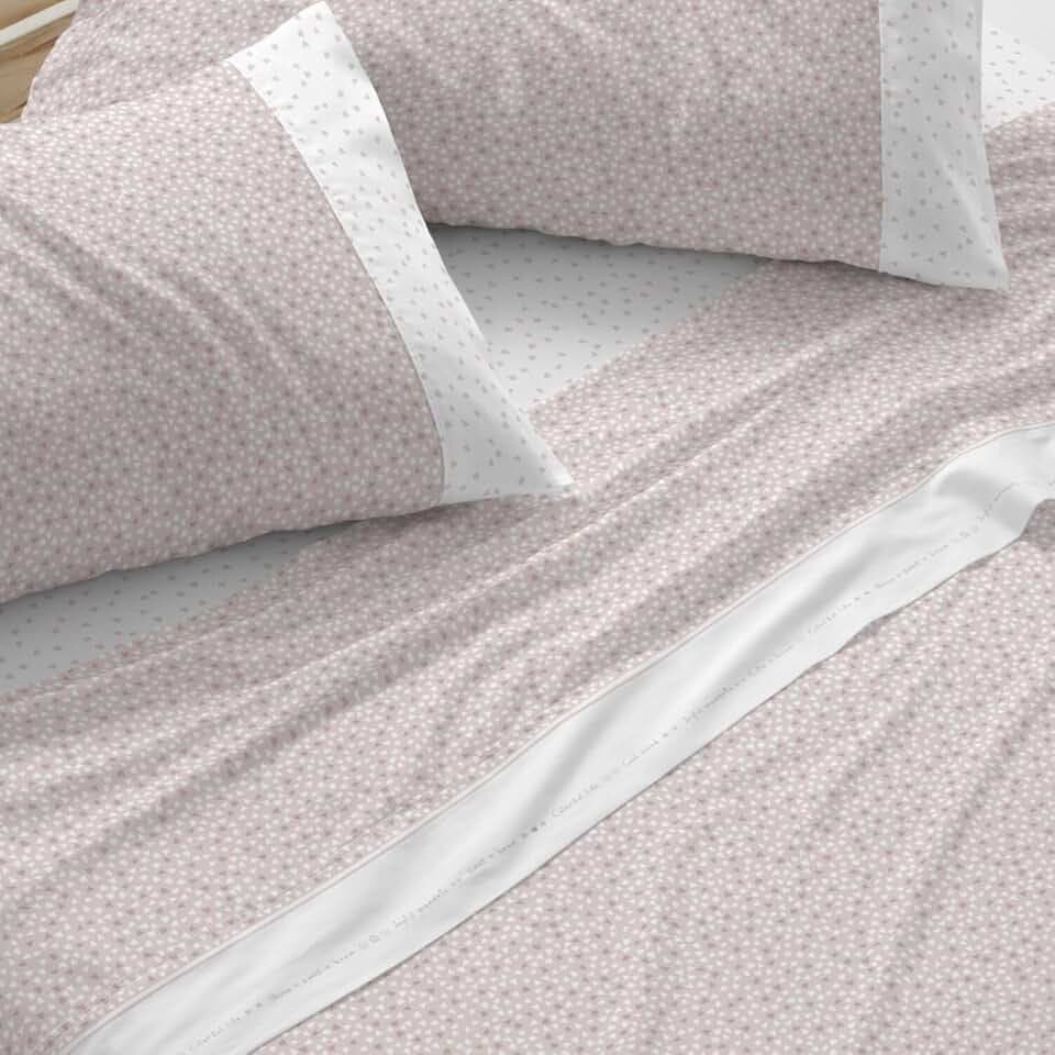 Burrito Blanco | Kinderbettwäsche | 90 cm breites Bett (+verfügbare Größen) | Design 183 | Farbe Nude (90 x 190/200 cm)